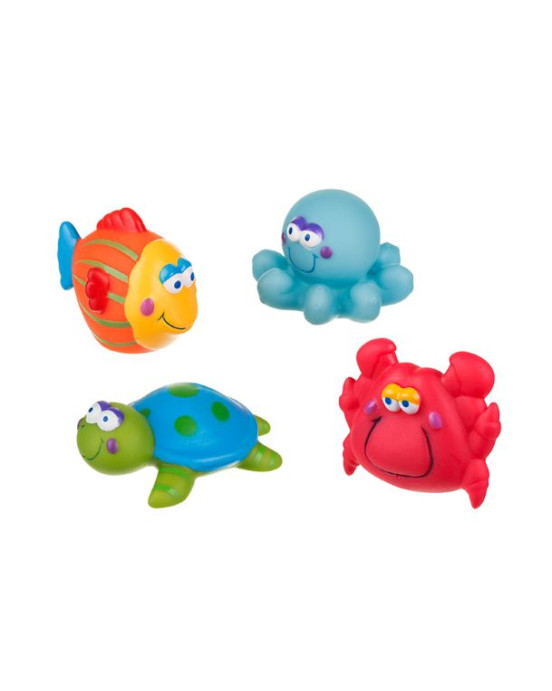 Akuku Παιχνίδια μπάνιου Μπουγελοφατσάκια (σετ των 4) A0362
