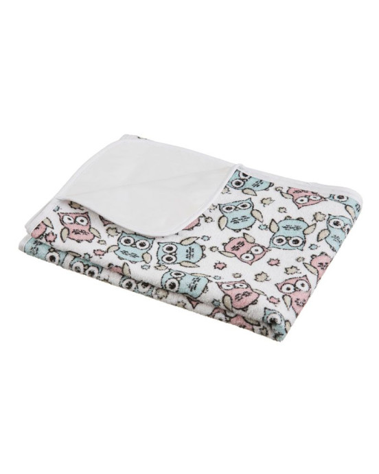 Akuku Σελτεδάκια Με Σχέδια ροζ κουκουβάγιες A1042-BLUE-P