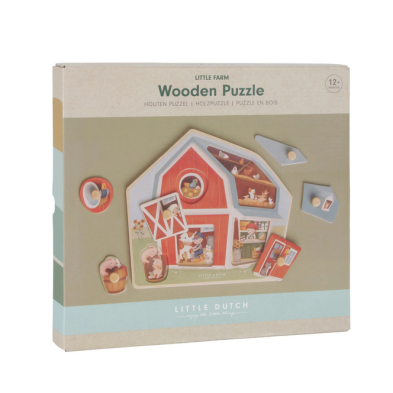Little Dutch Ξύλινο παζλ Little Farm FSC LD7158
