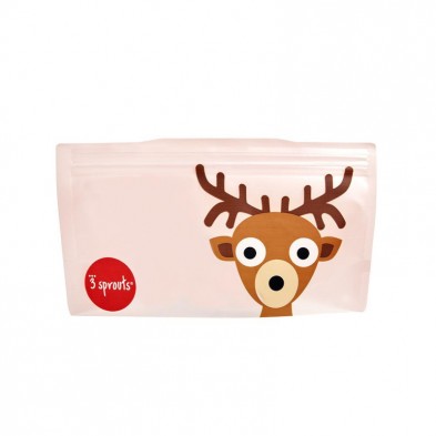 3 Sprouts Θήκες για σνακ Deer επαναχρησιμοποιούμενες (σετ των 2) 0907-ISNDEE