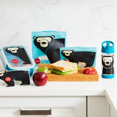3 Sprouts Θήκες για σνακ Bear επαναχρησιμοποιούμενες (σετ των 2) 0907-ISNBEA