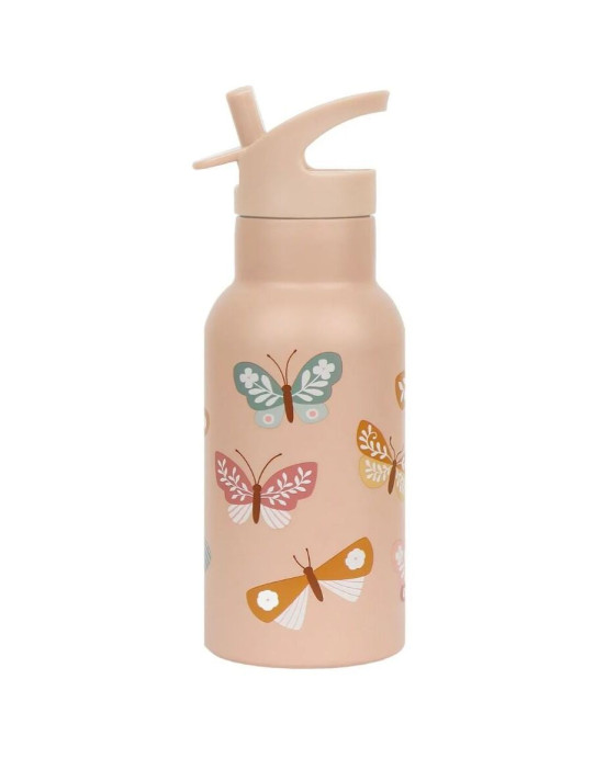 A Little Lovely Company Μπουκάλι θερμός με διπλό τοίχωμα από ανοξείδωτο ατσάλι 350ml Butterflies