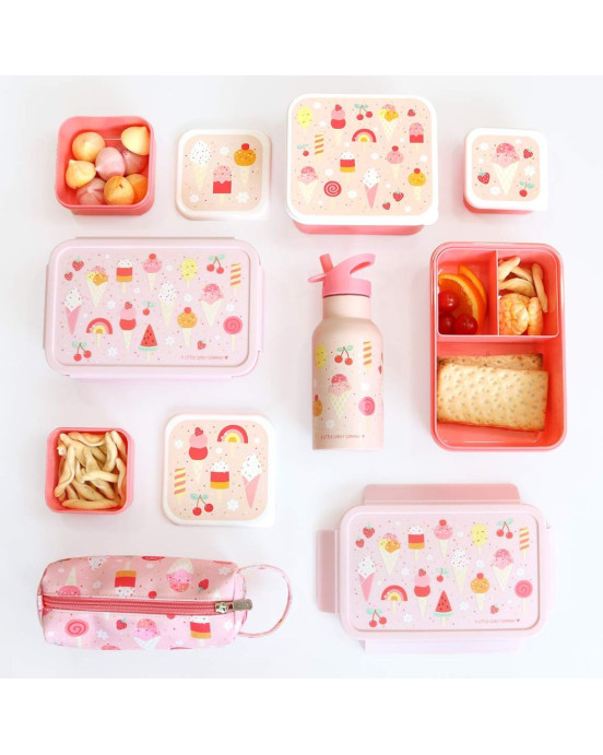 A Little Lovely Company Μπουκάλι θερμός με διπλό τοίχωμα από ανοξείδωτο ατσάλι 350ml  Ice-cream DBSSIC70