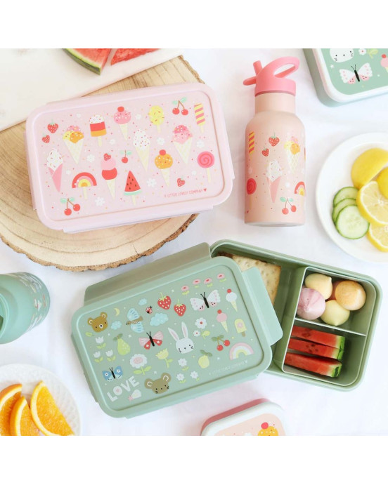 A Little Lovely Company Μπουκάλι θερμός με διπλό τοίχωμα από ανοξείδωτο ατσάλι 350ml  Ice-cream DBSSIC70