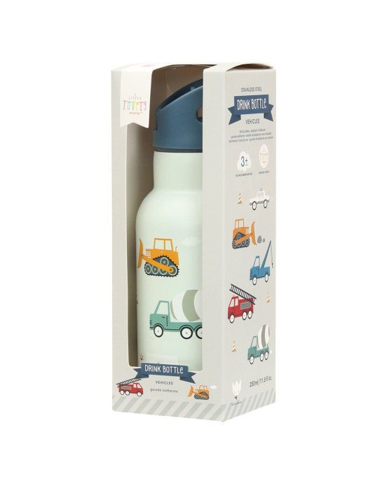 A Little Lovely Company Μπουκάλι θερμός με διπλό τοίχωμα από ανοξείδωτο ατσάλι 350ml Vehicles DBSSVE67