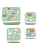 A little lovely company Σετ 4 δοχεία φαγητού Lunch & Snack Box "Joy" SBSEJO62