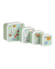 A little lovely company Σετ 4 δοχεία φαγητού Lunch & Snack Box "Joy" SBSEJO62