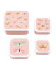 A little lovely company Σετ 4 δοχεία φαγητού Lunch & Snack Box Butterflies SBSEBU42