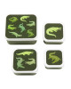 A little lovely company Σετ 4 δοχεία φαγητού Lunch & Snack Box Crocodiles SBSEVR59