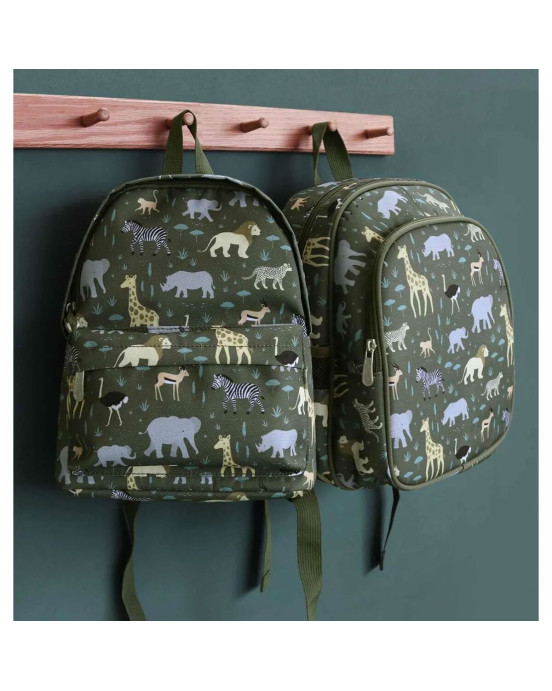 A little lovely company Τσάντα πλάτης με ισοθερμική θήκη 27 x 32 x 19 εκ "Savanna'' BPSAGR57