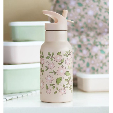 A Little Lovely Company Μπουκάλι θερμός με διπλό τοίχωμα από ανοξείδωτο ατσάλι 350ml Blossoms Pink