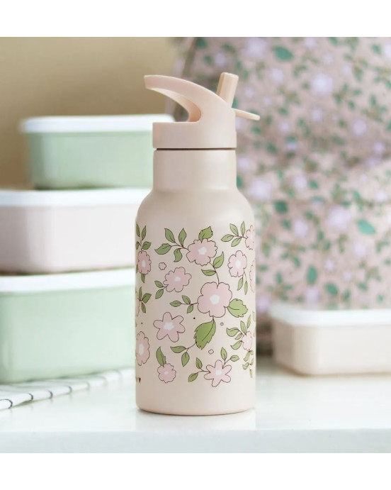 A Little Lovely Company Μπουκάλι θερμός με διπλό τοίχωμα από ανοξείδωτο ατσάλι 350ml Blossoms Pink