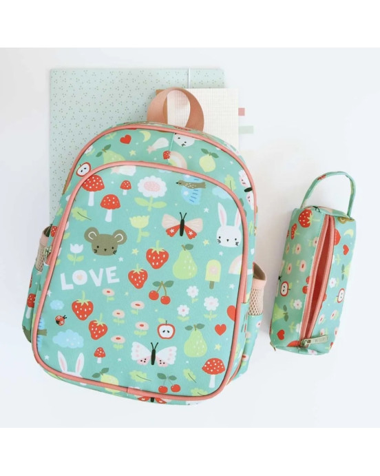 A little lovely company Τσάντα πλάτης με ισοθερμική θήκη 27 x 32 x 19 εκ "Joy''  BPJOMU68