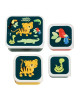 A little lovely company Σετ 4 δοχεία φαγητού Lunch & Snack Box Jungle Tiger  SBSEJT20