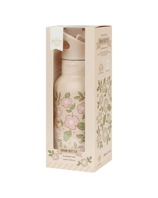 A Little Lovely Company Μπουκάλι θερμός με διπλό τοίχωμα από ανοξείδωτο ατσάλι 350ml Blossoms Pink