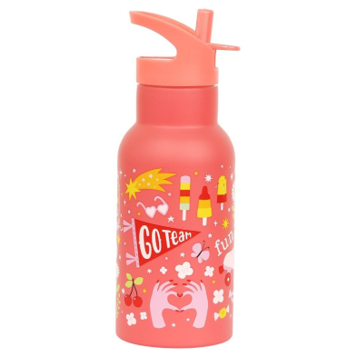 A Little Lovely Company Μπουκάλι θερμός με διπλό τοίχωμα από ανοξείδωτο ατσάλι 350ml Fun DBSSFU79