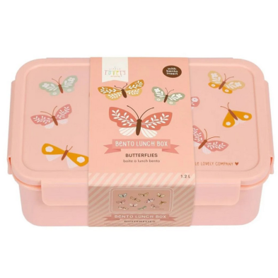 A little lovely company Δοχείο φαγητού Bento Lunch box Butterflies BBBUPI67