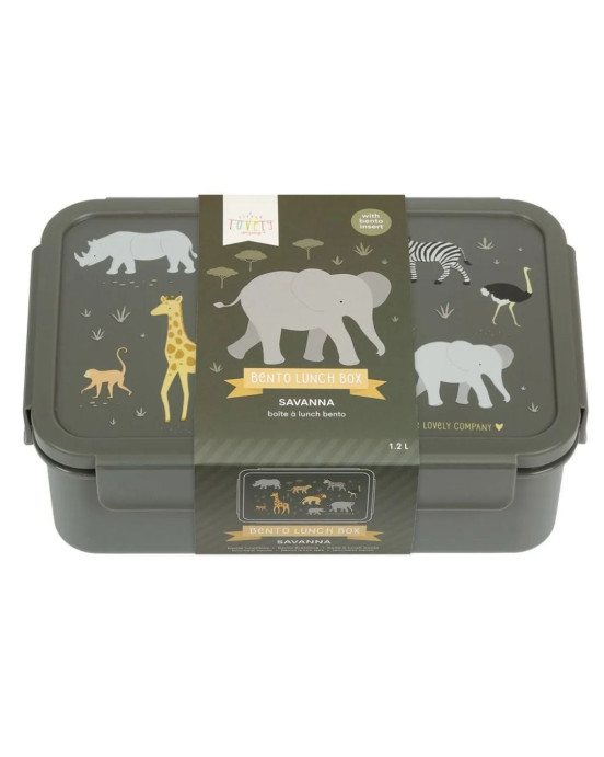 A little lovely company Δοχείο φαγητού Bento Lunch box Savanna BBSAGR65