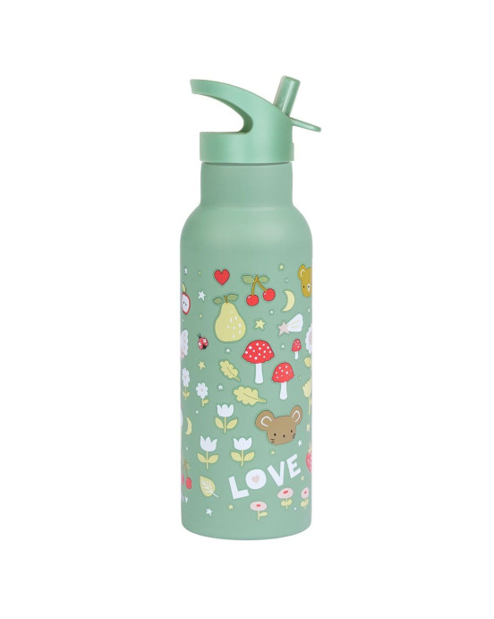 A Little Lovely Company XL Μπουκάλι με διπλό τοίχωμα από ανοξείδωτο ατσάλι 500ml Joy DBSXJO76