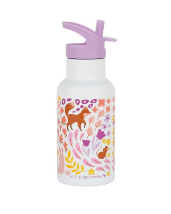 A Little Lovely Company Μπουκάλι θερμός με διπλό τοίχωμα από ανοξείδωτο ατσάλι 350ml  Flower Garden DBSSFG89