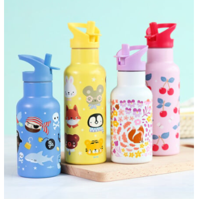 A Little Lovely Company Μπουκάλι θερμός με διπλό τοίχωμα από ανοξείδωτο ατσάλι 350ml  Flower Garden DBSSFG89