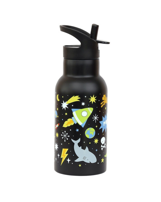 A Little Lovely Company Μπουκάλι θερμός με διπλό τοίχωμα από ανοξείδωτο ατσάλι 350ml Galaxy DBSSGA78