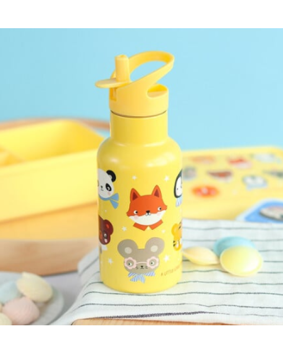 A Little Lovely Company: Μπουκάλι με διπλό τοίχωμα από ανοξείδωτο ατσάλι 350ml - Animal friends DBSSAF87