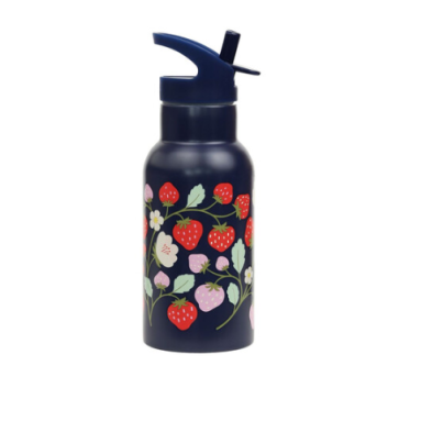 A Little Lovely Company Μπουκάλι με διπλό τοίχωμα από ανοξείδωτο ατσάλι 350ml- Strawberries DBSSST69