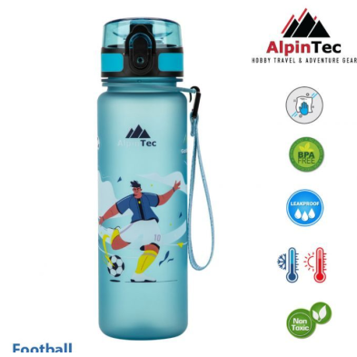AlpinTec Kids Παγούρι 500Ml Football Glow Blue C-500GB-FT