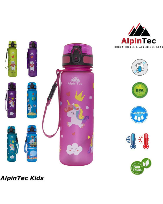 AlpinTec Kids Παγούρι 500Ml Ροζ Πόνυ C-500PK-UN