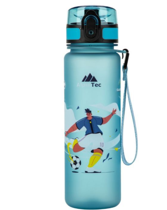 AlpinTec Kids Παγούρι 500Ml Football Glow Blue C-500GB-FT