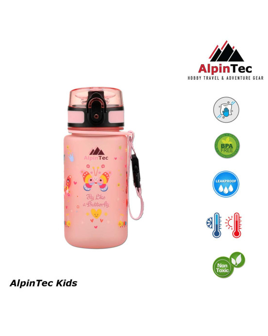 AlpinTec Παγούρι 350ml Kids Πεταλούδες  C-350FL-BU