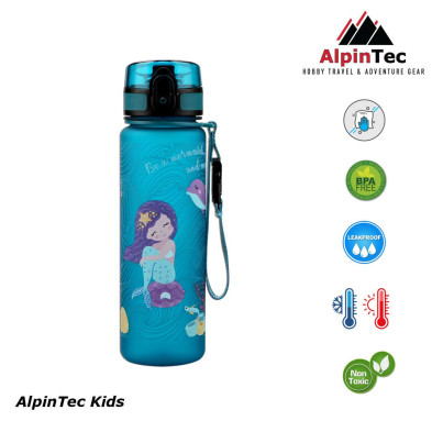 AlpinTec Παγούρι Kids 500Ml Γοργόνα Μπλε C-500CI-MER