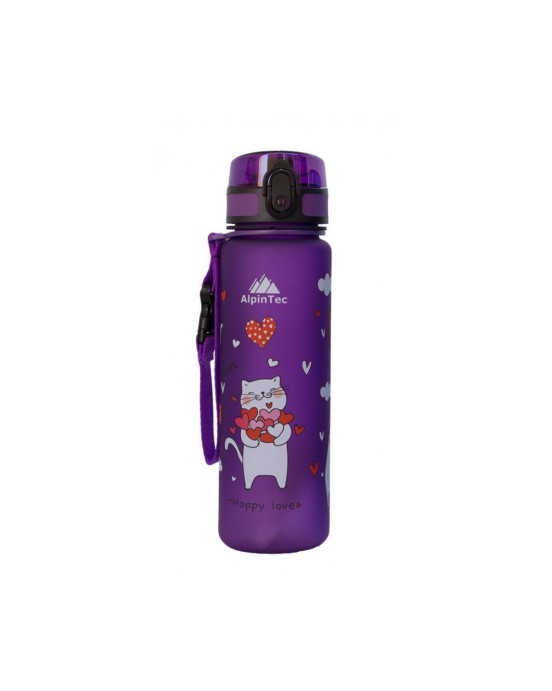 AlpinTec Παγούρι 500ml cats Kids μωβ C-500PE-CAT