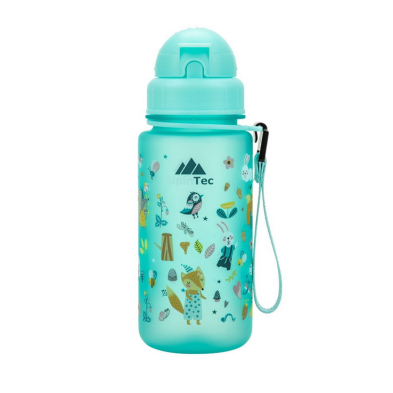 AlpinTec Παγούρι Kids 400Ml  -Με καλαμάκι Forest Animals Spindrift Blue C-400SPB-FA