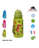 AlpinTec Παγούρι Kids 400Ml Δεινόσαυροι Με Καλαμάκι λαχανί  C-400GN-DIN
