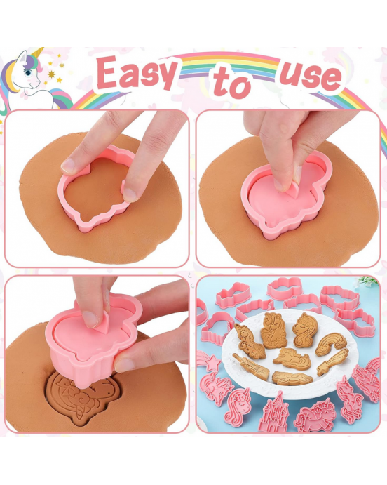 Baby Donkey Cookie Cutters Μονόκεροι 8 τμχ  CUT13 
