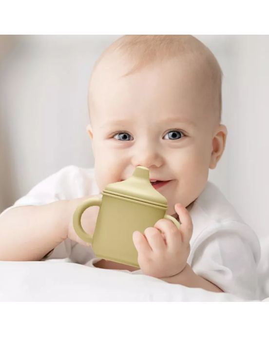Baby Donkey Παιδικό Ποτήρι με στόμιο (150ml) γαλάζιο 6+ μηνών SICULID01