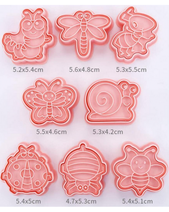 Baby Donkey Cookie Cutters Έντομα 8 τμχ CUT12 