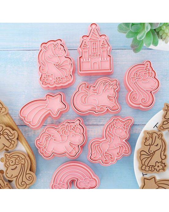Baby Donkey Cookie Cutters Μονόκεροι 8 τμχ  CUT13 