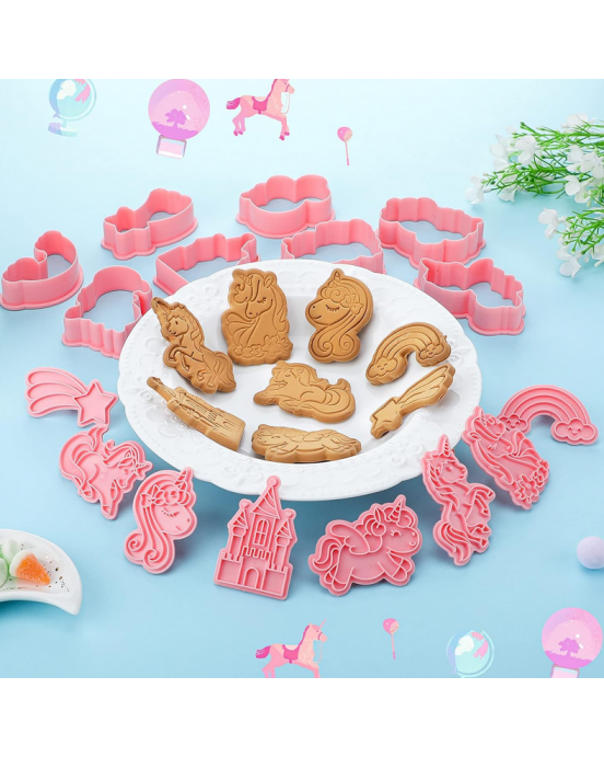 Baby Donkey Cookie Cutters Μονόκεροι 8 τμχ  CUT13 