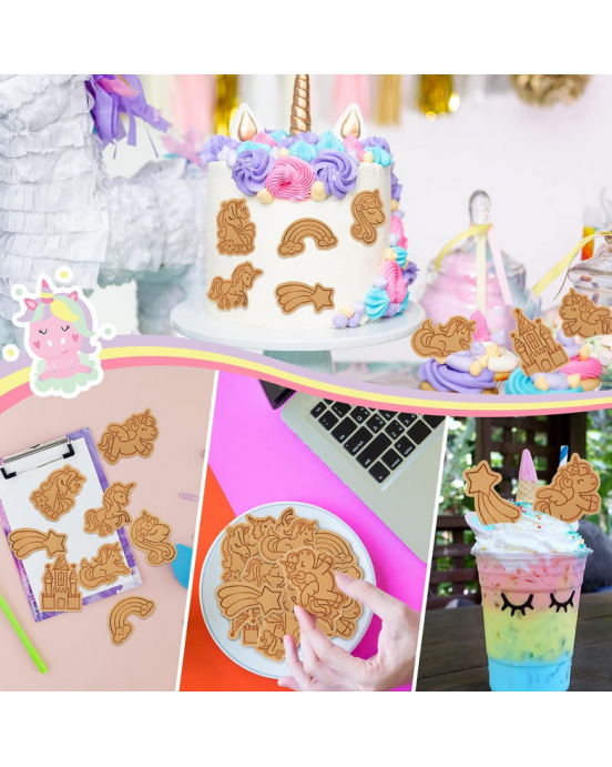 Baby Donkey Cookie Cutters Μονόκεροι 8 τμχ  CUT13 