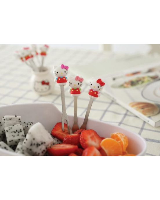 Baby Donkey Food Picks Hello Kitty 6 τμχ 	FOODPICKS13 