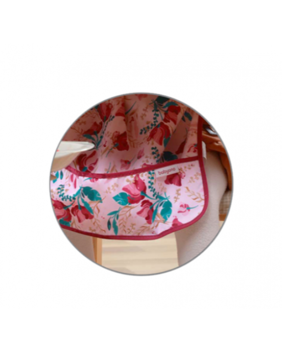 BabyOno: Αδιάβροχη σαλιάρα με μακρύ μανίκι 2-4years - FLORAL BN1477/01