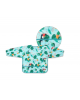 BabyOno Αδιάβροχη σαλιάρα με μακρύ μανίκι 6m+ - Toucans BN1476/02