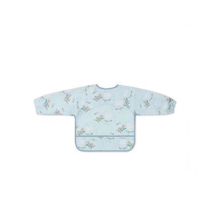 BabyOno Αδιάβροχη σαλιάρα με μακρύ μανίκι 6m+ - PLANE
