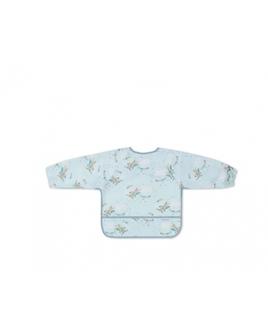 BabyOno Αδιάβροχη σαλιάρα με μακρύ μανίκι 6m+ - PLANE