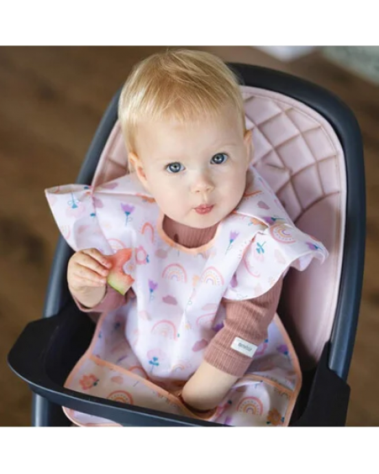 BabyOno: Αδιάβροχη σαλιάρα με θήκη 2-4years -RAINBOW BN1642/03