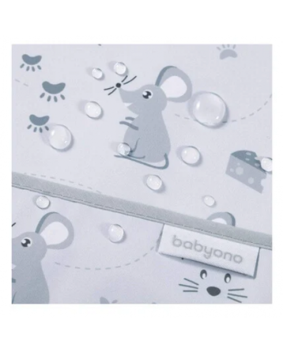 BabyOno: Αδιάβροχη σαλιάρα με θήκη 2-4years -RAINBOW BN1642/03