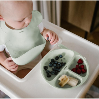 Babyono Βρεφικό Πιάτο   με βεντούζες και χωρίσματα - Mint BN1482/03